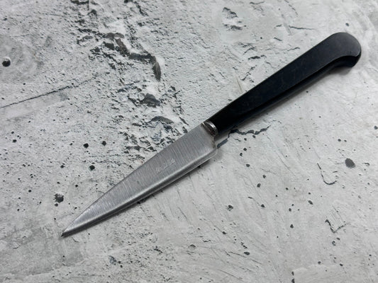 Vintage French Nogent Style Paring Knife 80mm Inox Steel POM Handle 2198