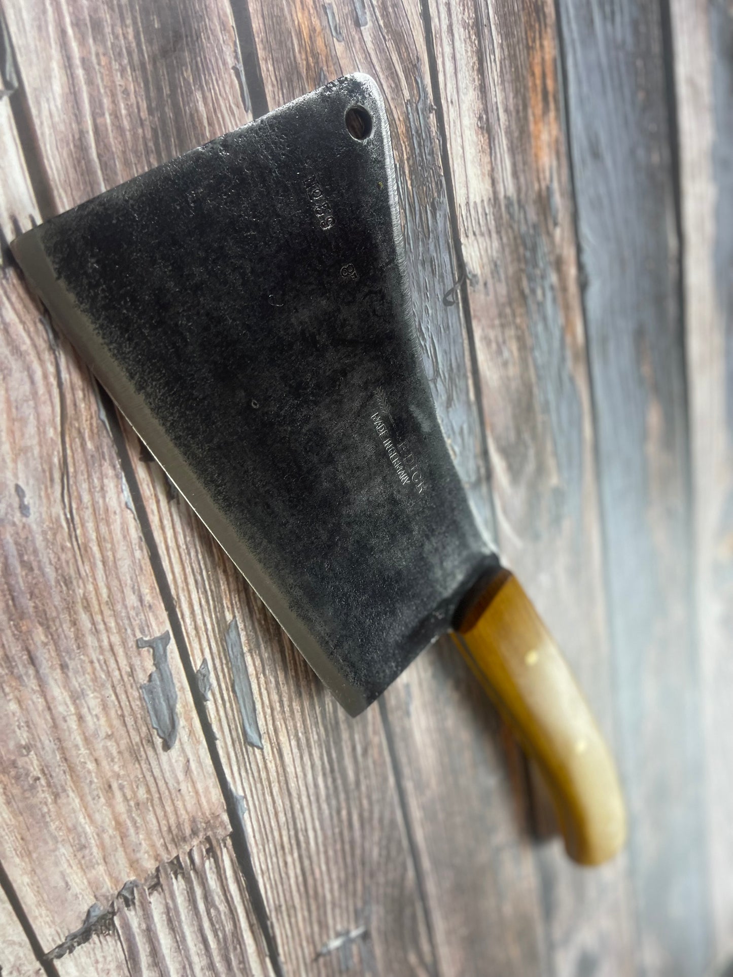 Premium Vintage F. Dick Butcher Cleaver Knife 200mm Carbon Steel 🇩🇪
