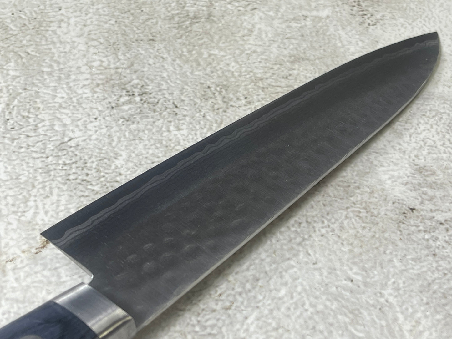 Masutani Kokuryu Gyuto 180mm Blue Pakkawood Handle