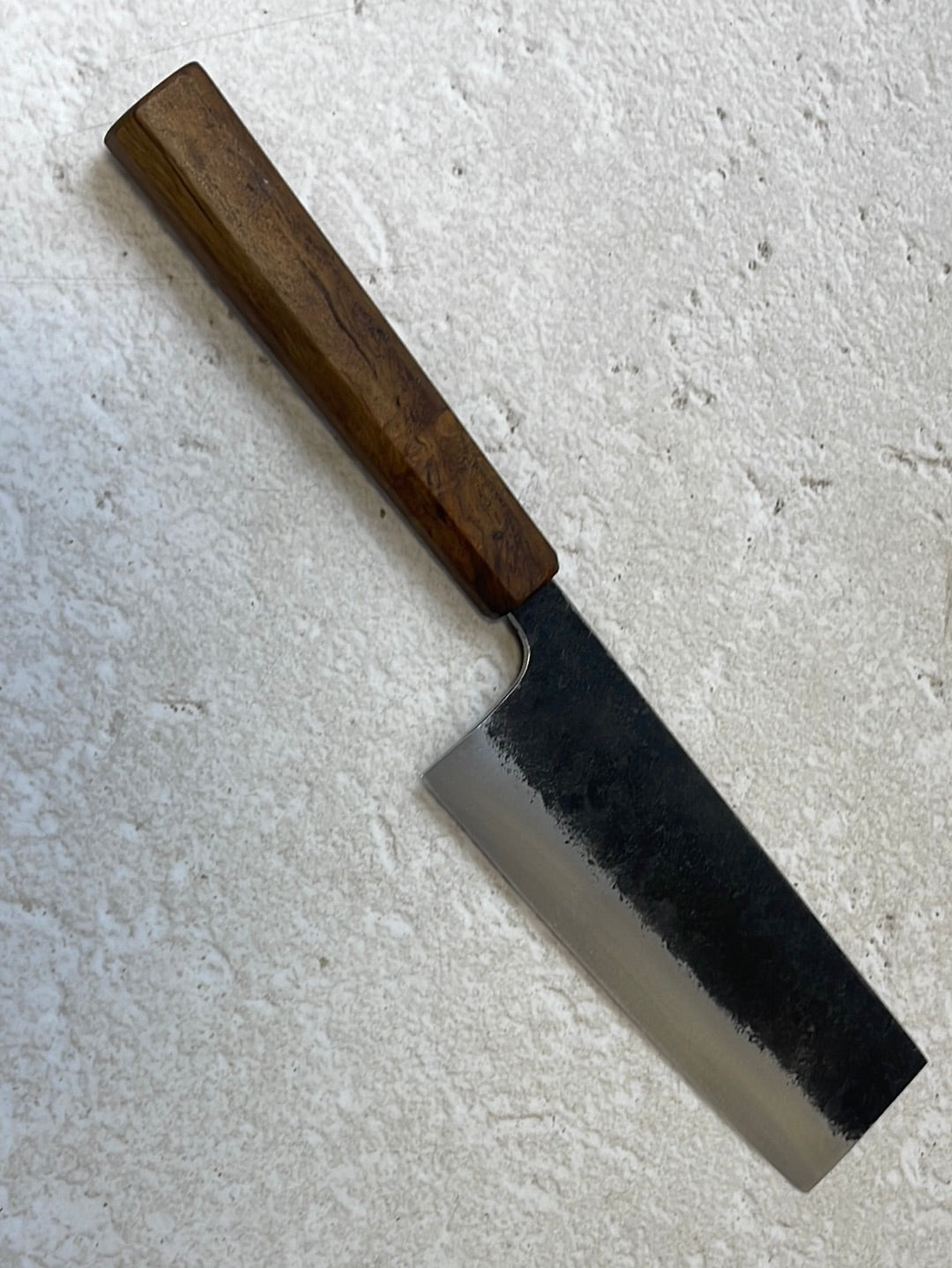 Nakiri 150mm Kurouchi Jatiwood Timber Handle