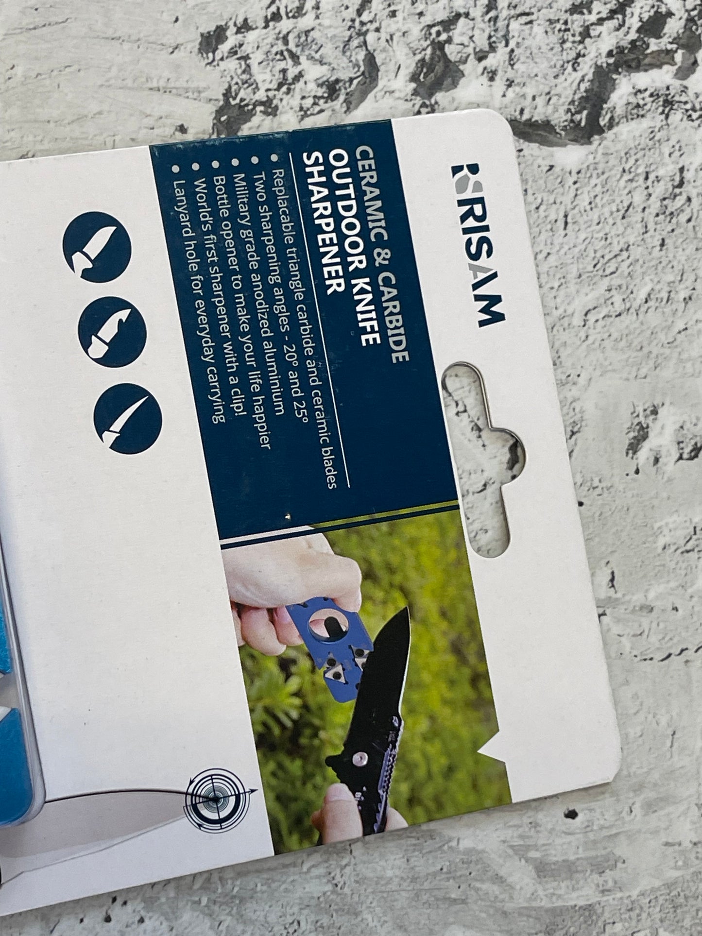 New Risan Ceramic & Carbide Outdoor Knife Sharpener