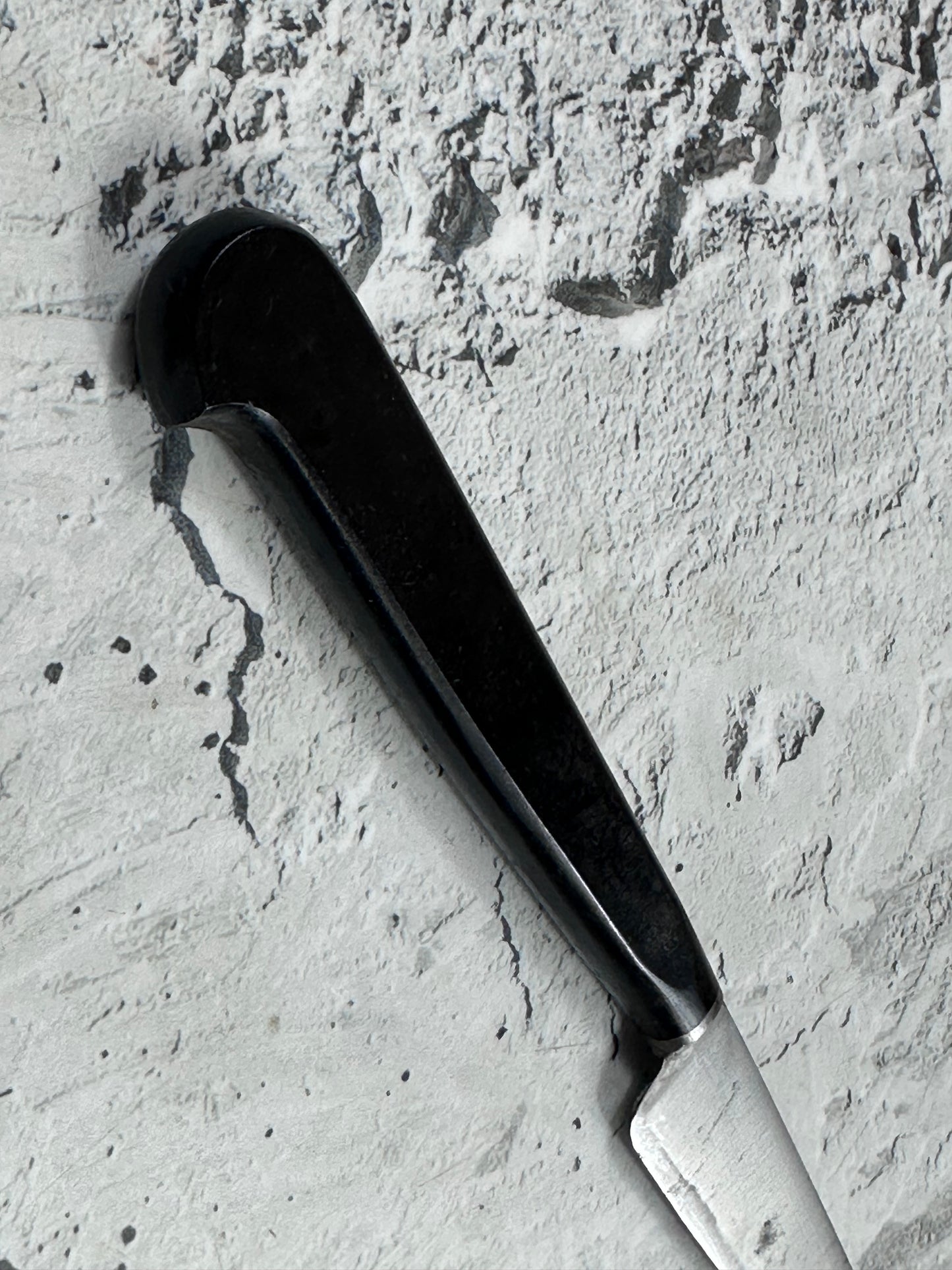 Vintage French Nogent Style Paring Knife 80mm Inox Steel POM Handle 2209