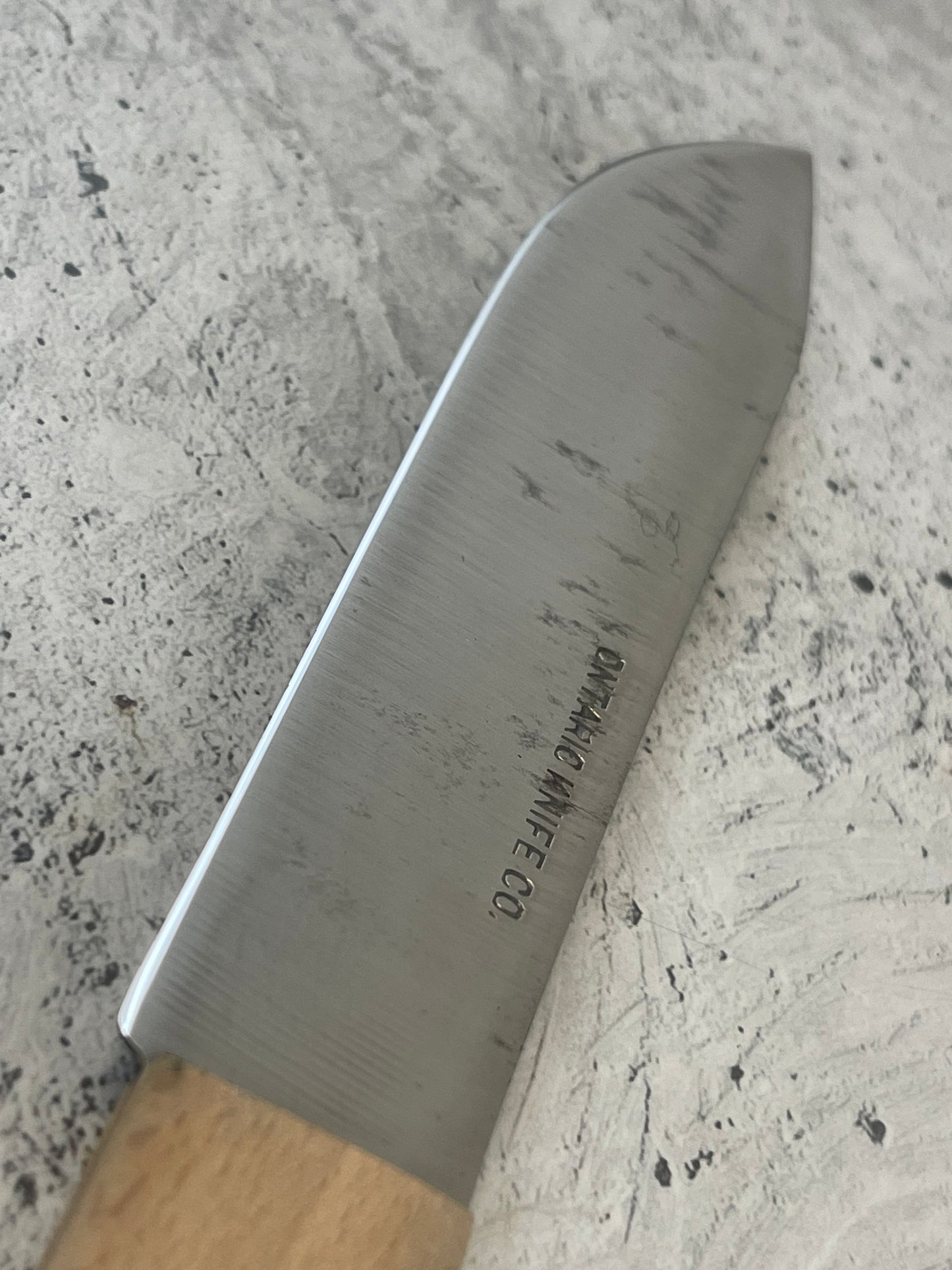 Vintage Ontario Butcher Knife 160mm High Carbon Steel Made in USA 🇺🇸 1496