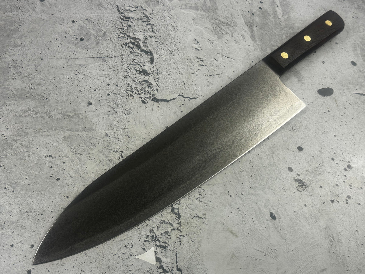 Vintage Unbranded Carbon Steel Gyuto Knife 300mm 2321