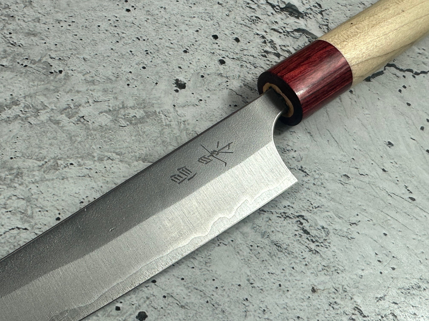 MASAKAGE YUKI petty 150mm Oval Magnolia wood with Red Pakka wood