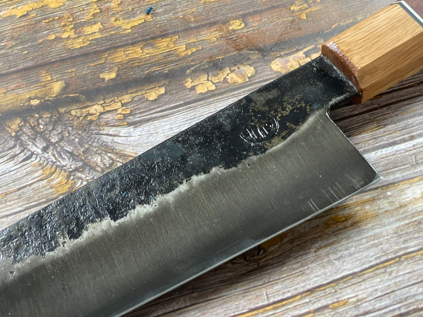 HG Blade Kiritsuke Knife 210mm Kurouchi Finish 1084 High Carbon Steel (2025)