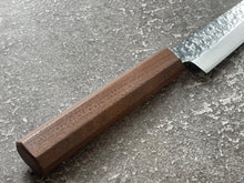 Load image into Gallery viewer, Makoto Kurosaki Damascus Tsuchime Petty 135mm