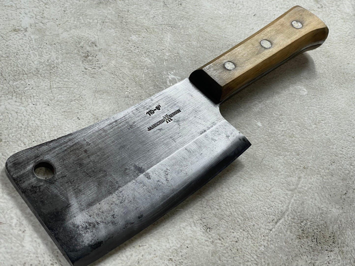 Vintage J. A. Henckles Twinworks Small Cleaver Knife 15cm Carbon Stell Made in German 🇩🇪 1953