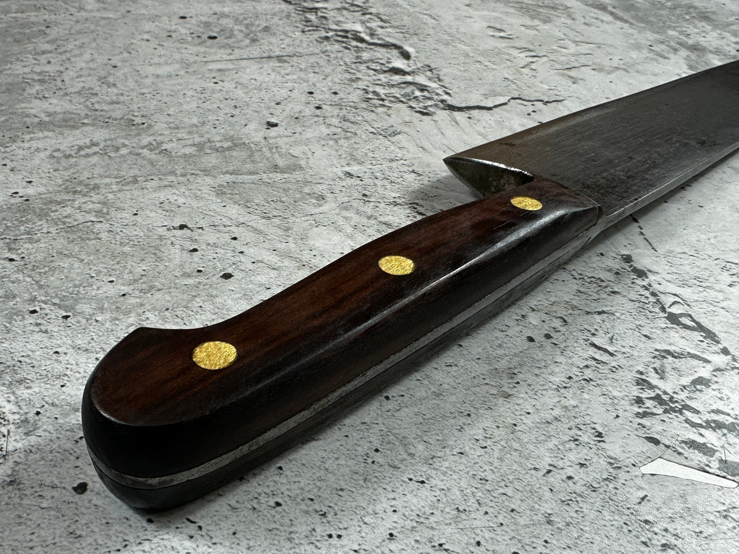 Vintage J. A. Henckles Twinworks Chef Knife 20mm Made in Germany 🇩🇪 Cabon steel 2003