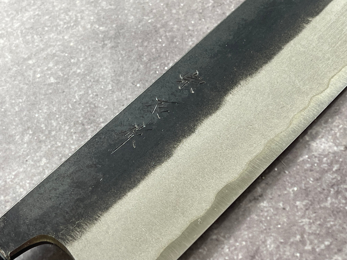 Muneishi Aogami SS Clad Nakiri 165 mm  Kurochi Finish Made in Japan