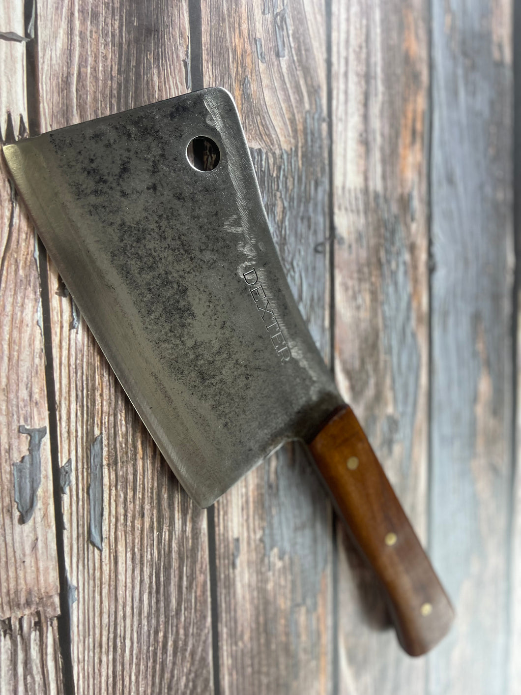 Premium Vintage Dexter Butcher Cleaver Knife 200mm Carbon Steel 🇺🇸