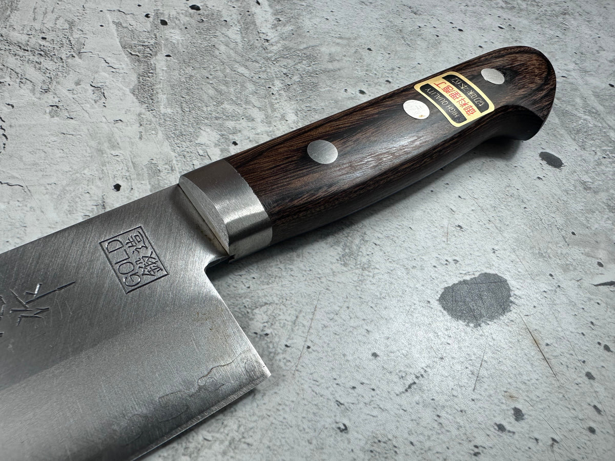 Vintage Sakai Sajiya Isshin Gyuto Knife 180mm Stainless Steel 2162