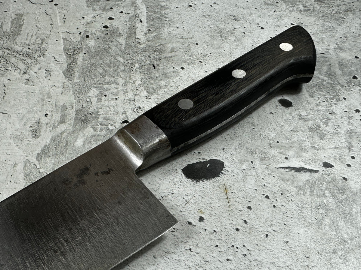 Vintage Toroku Genkōkin Gyuto Knife 270mm Carbon Steel Timber Handle 2274