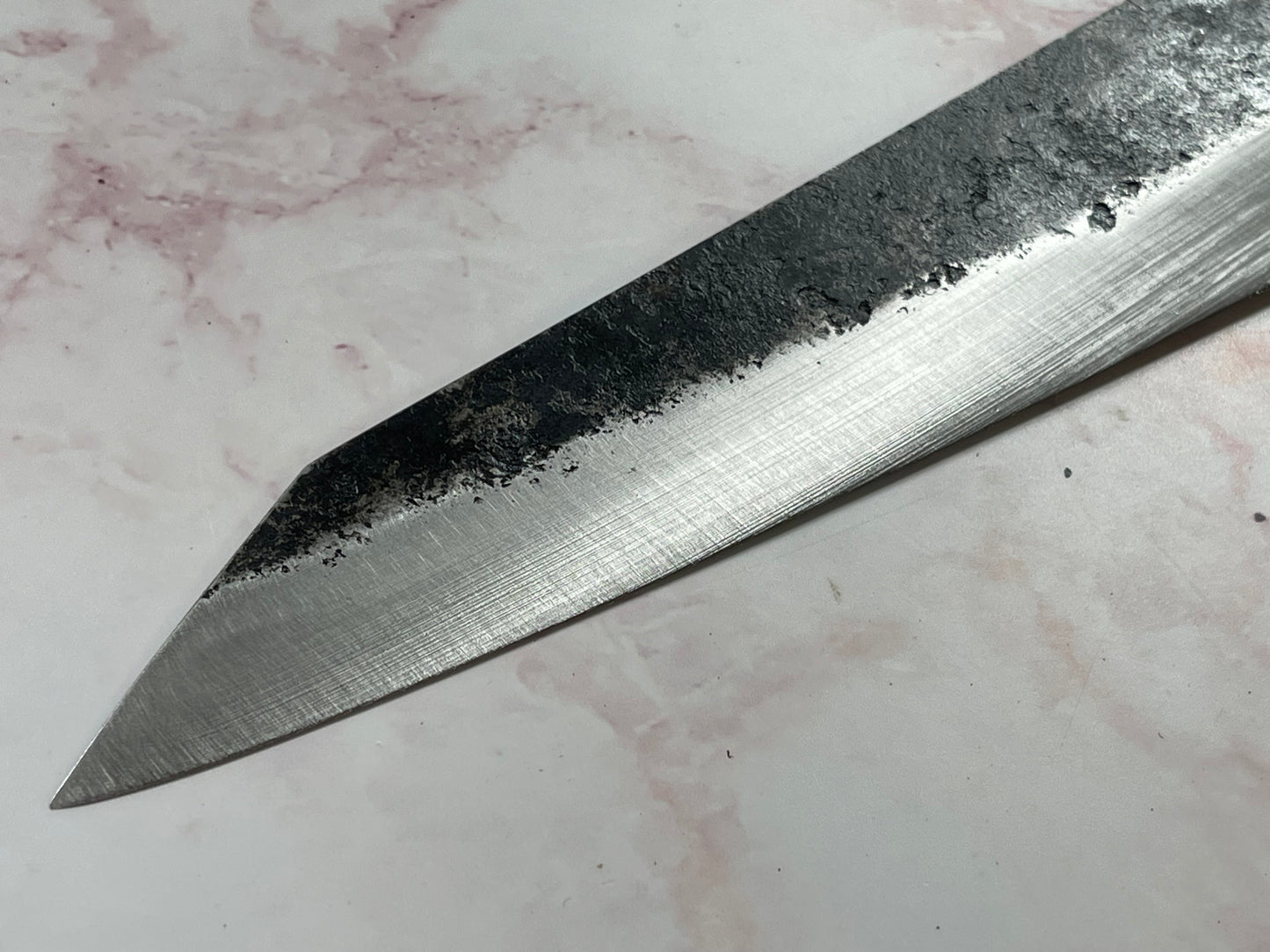 Kitchen Knives ID K-Tip Gyuto 230mm Kurouchi - Full Jatiwood Handle