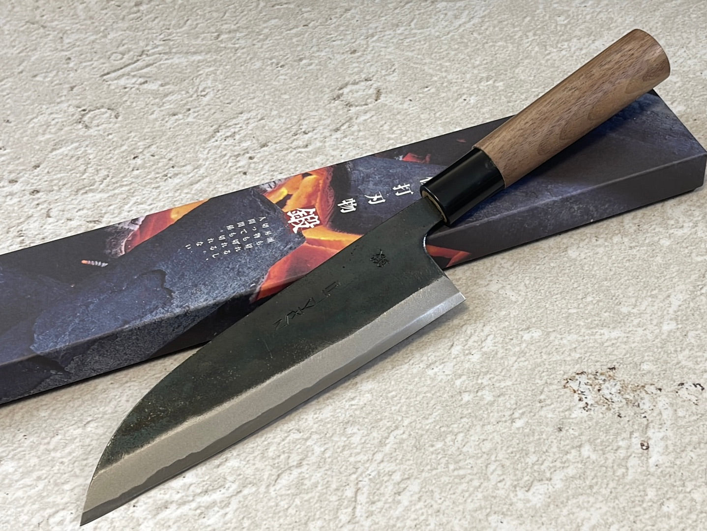 Zakuri Aokami Steel Kuro Santoku Knife 165mm - Made in Tosa 🇯🇵 Japan