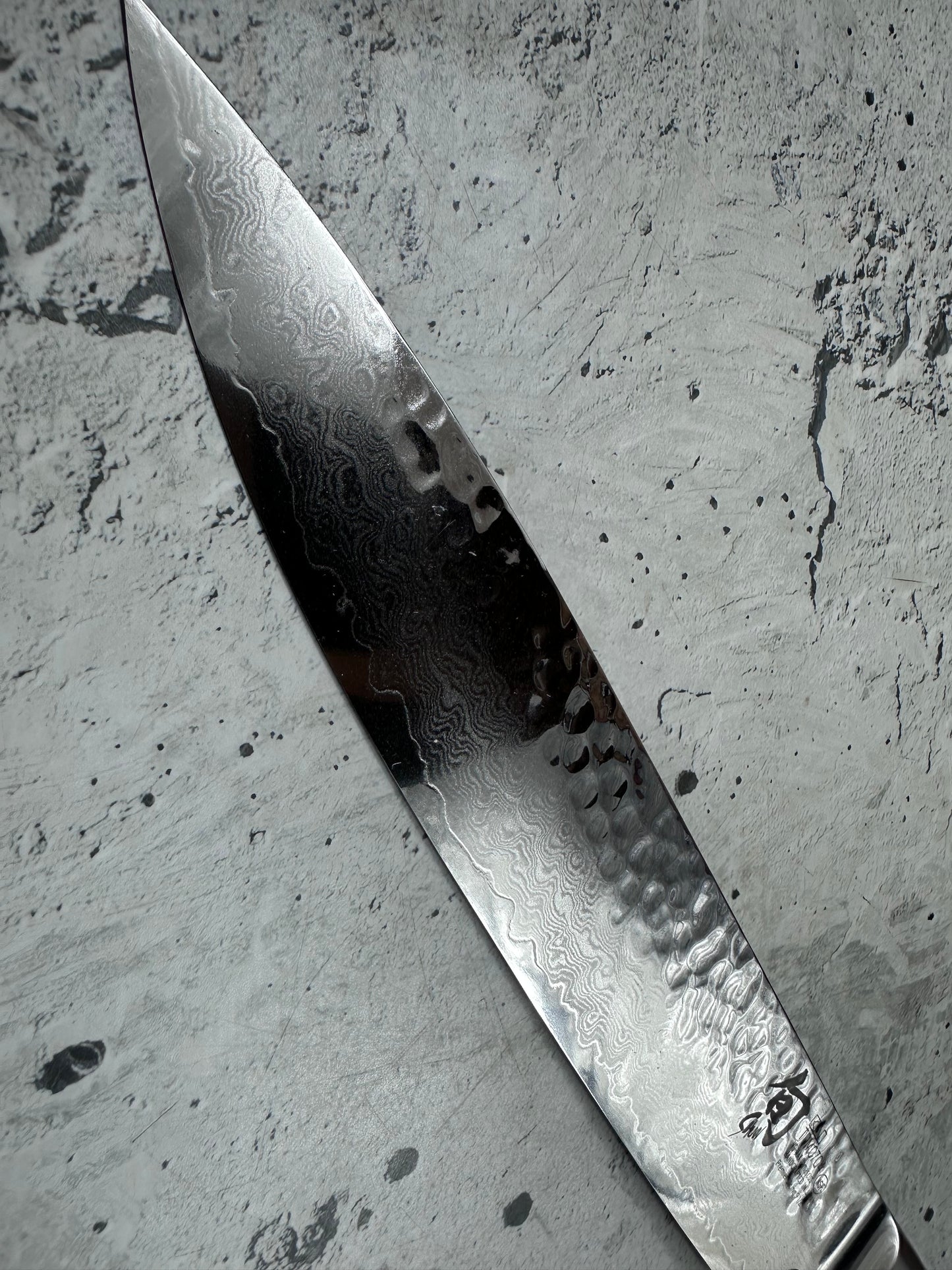 Pre-Owned Shun Premier Slicing Knife 240mm Damascus Steel PakkaWood Handle 2176