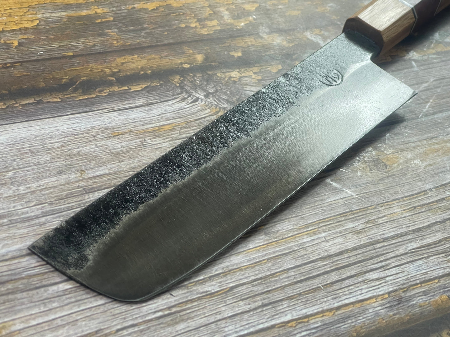 HG Blade Nakiri Knife 180mm Kurouchi Finish 1084 High Carbon Steel (2025)