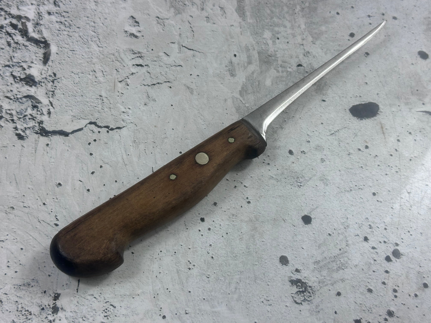 Vintage Gustav Emil Ern Boning Knife 120mm Carbon Steel Made in Germany 2126