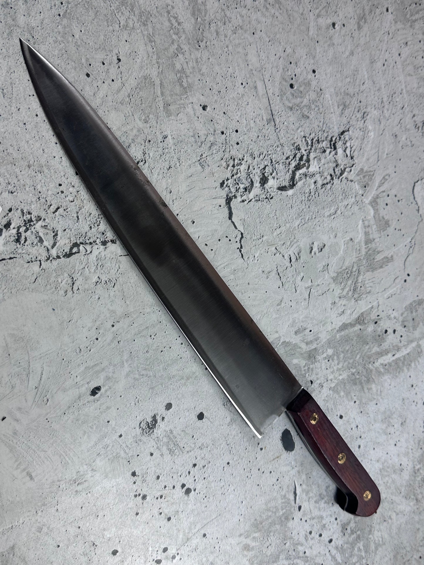 Vintage French Chef Knife 300mm High Carbon Steel Made in France 2031