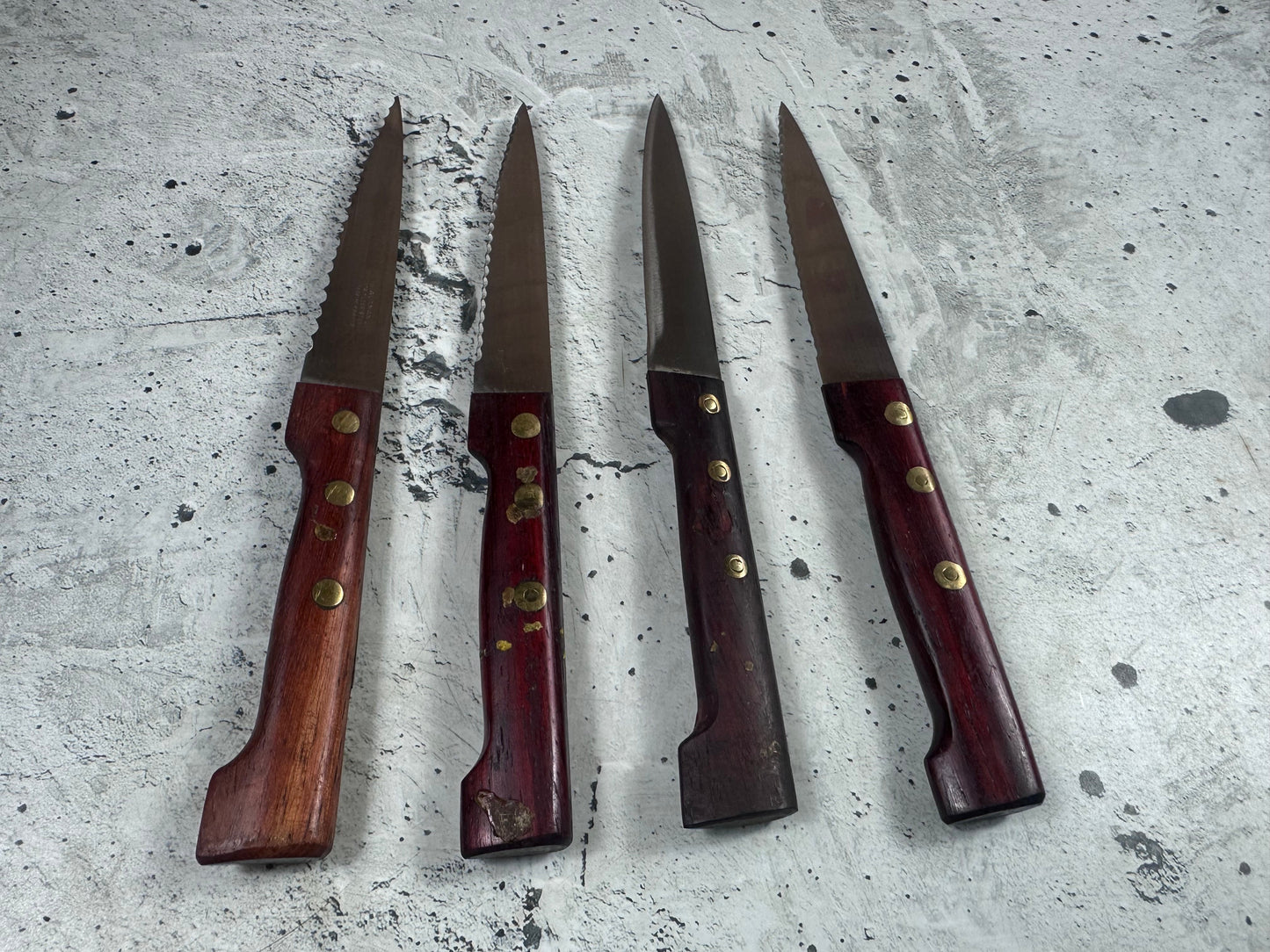 Vintage French Paring Knife Set 4x Made in France 2020