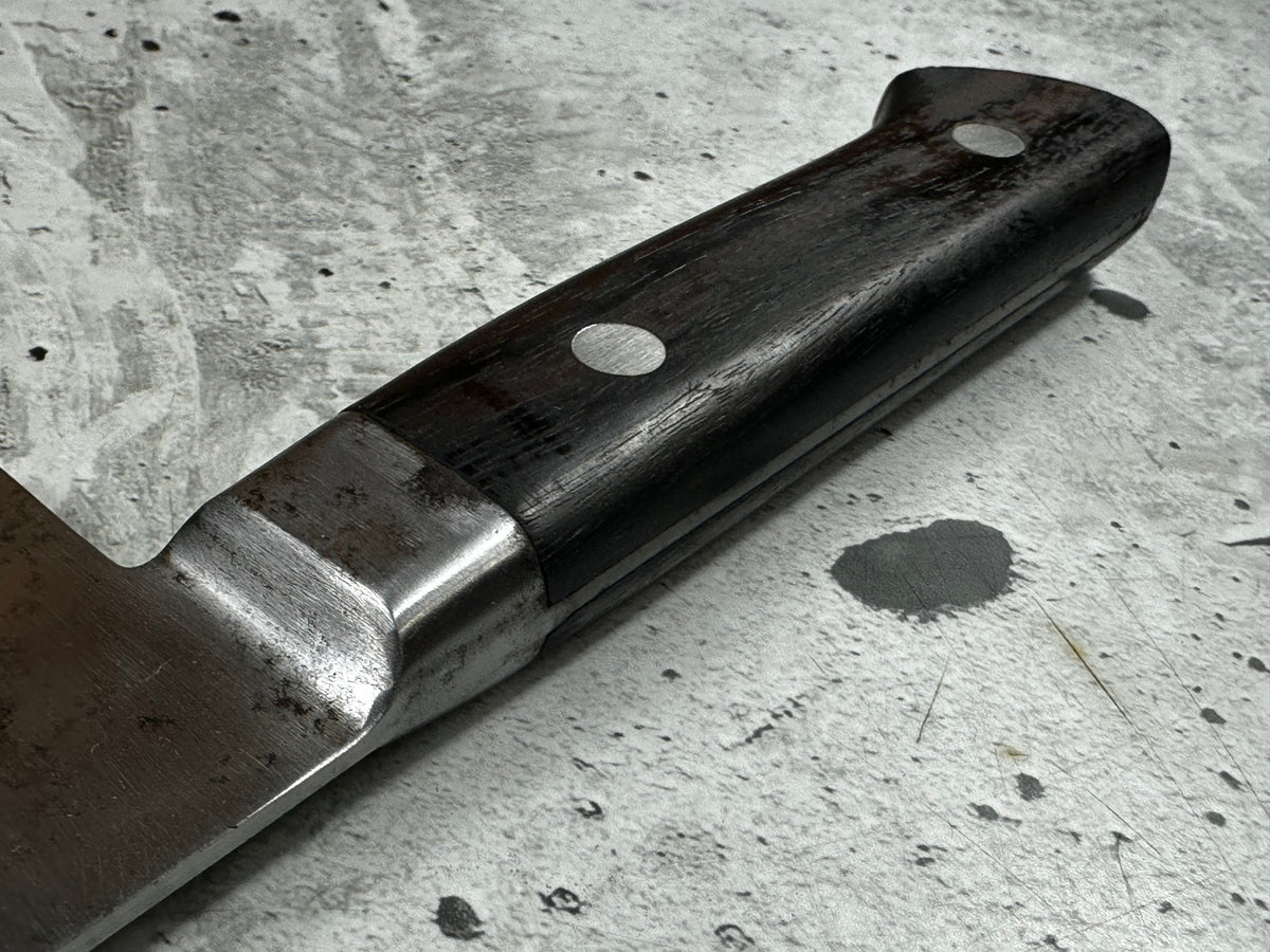Vintage Masaaki Masateru Gyuto Knife 240mm Carbon Steel Western Wood Handle 2250