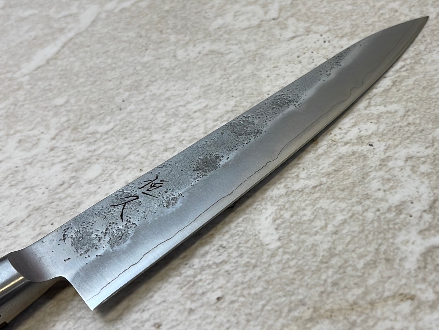 Tsunehisa G3 Nashiji Brown Petty 135mm - Made in Japan 🇯🇵 With Bolster
