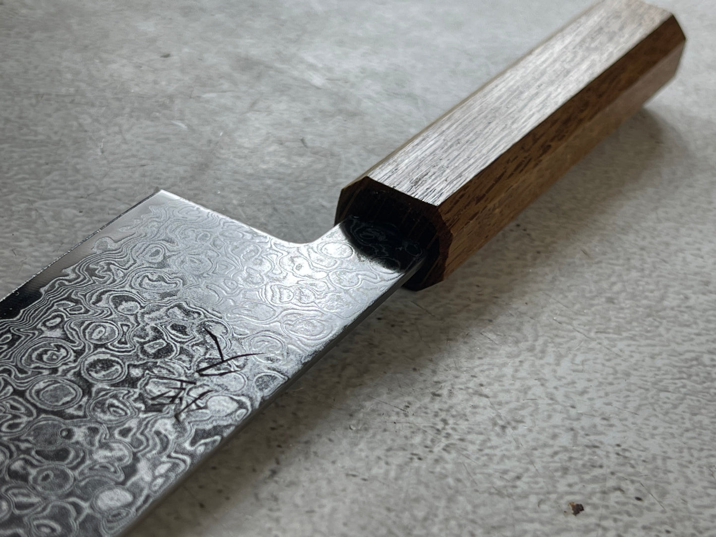 Tsunehisa ZA18 Damascus Santoku 180mm Oak Handle Made in Japan 🇯🇵
