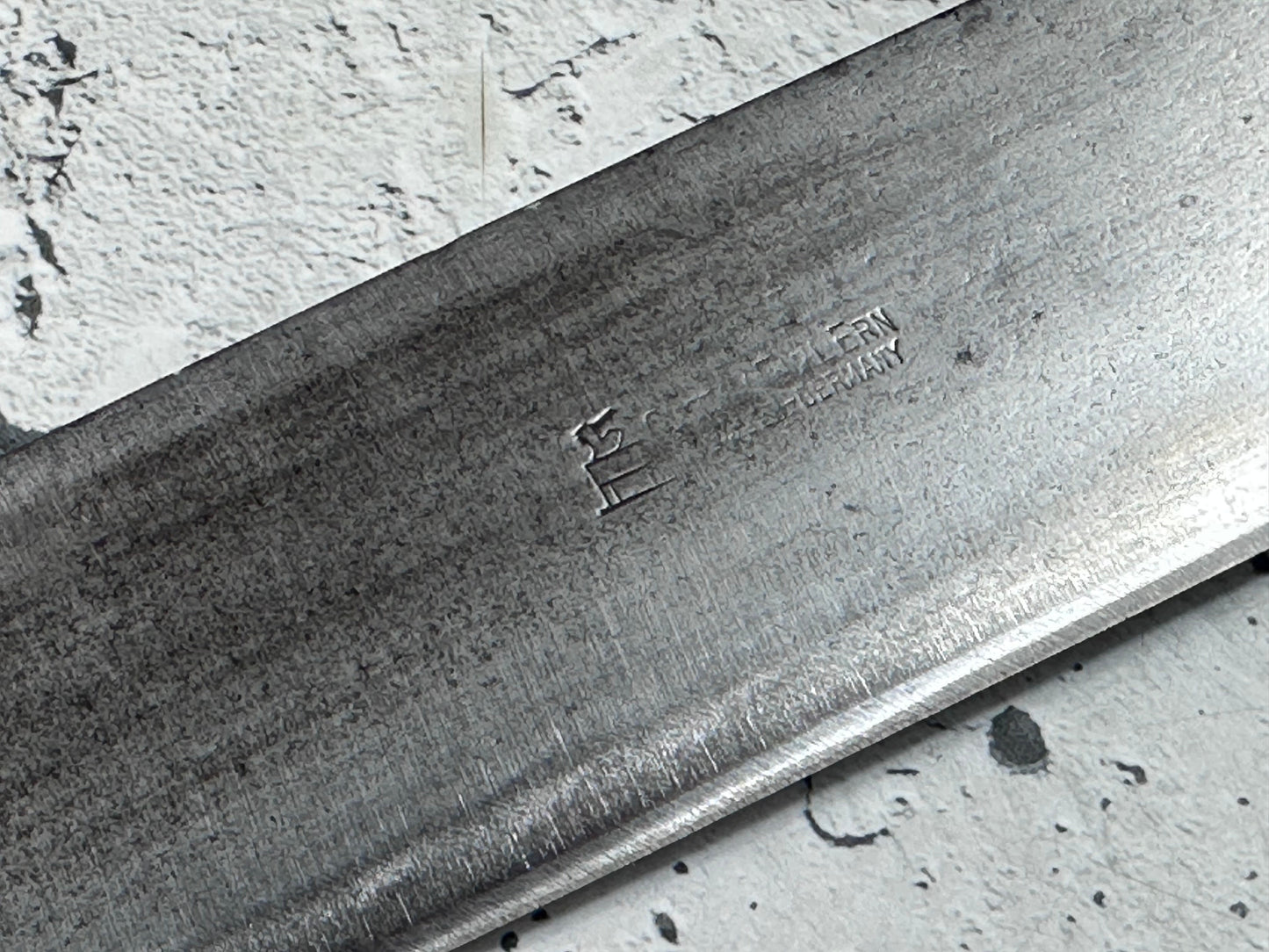 Vintage Gustav Emil Ern Chef Knife 310mm Carbon Steel Made in Germany 2111