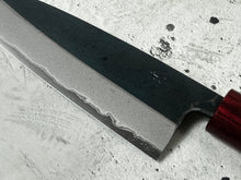 Load image into Gallery viewer, Muneishi Aogami 2 Iron Clad Gyuto 180mm Kurouchi Finish