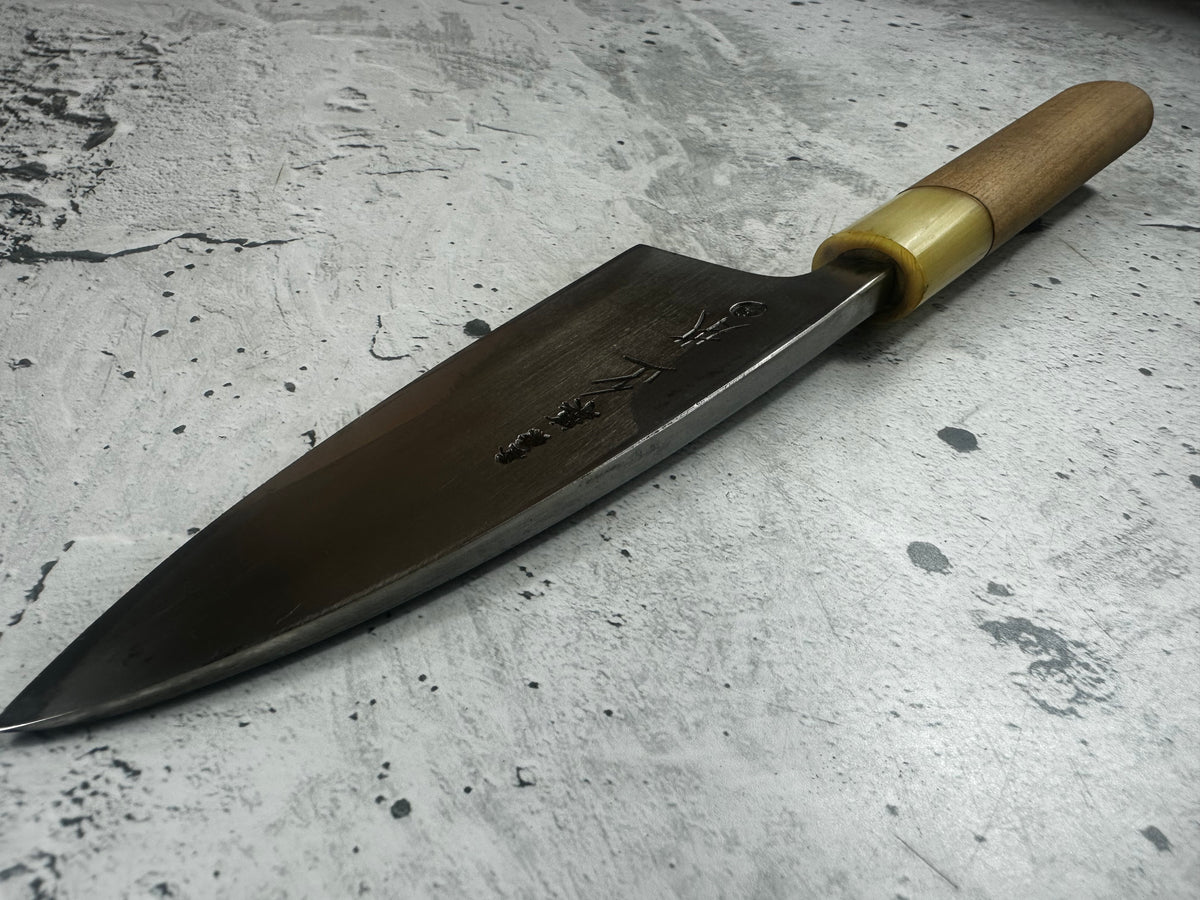 Vintage Masamoto Carbon Steel Ko-Deba Knife 120mm 2326