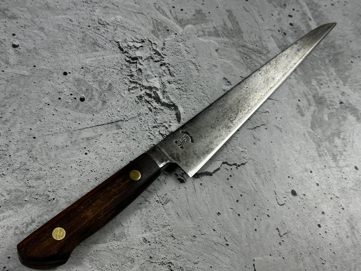 Vintage Munemasa Cutlery Sujihiki Knife 240mm Carbon Steel 2291