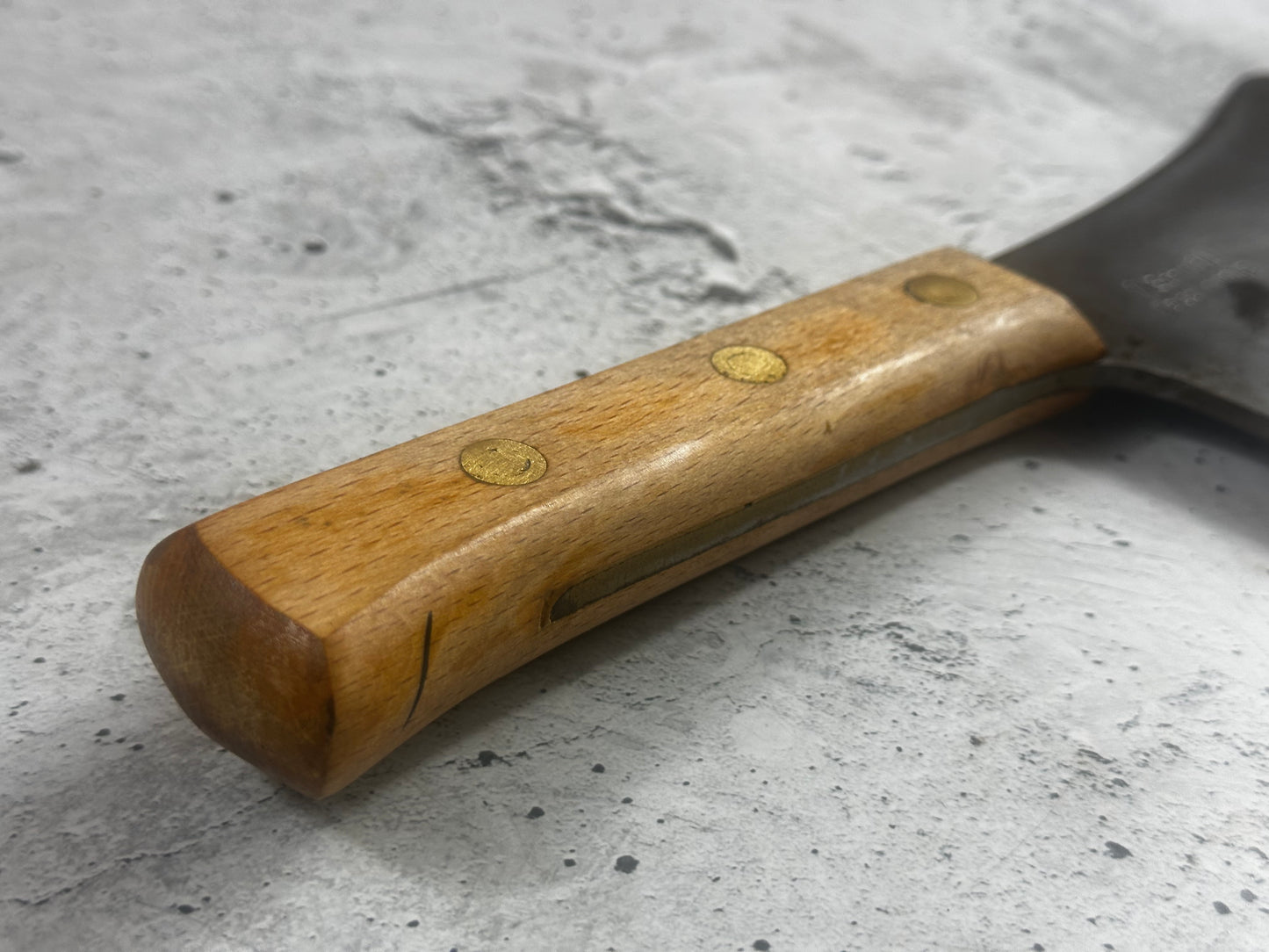 Vintage F. Dick Cleaver Knife 180mm  Carbon Steel Blade Made in USA 🇺🇸 1998