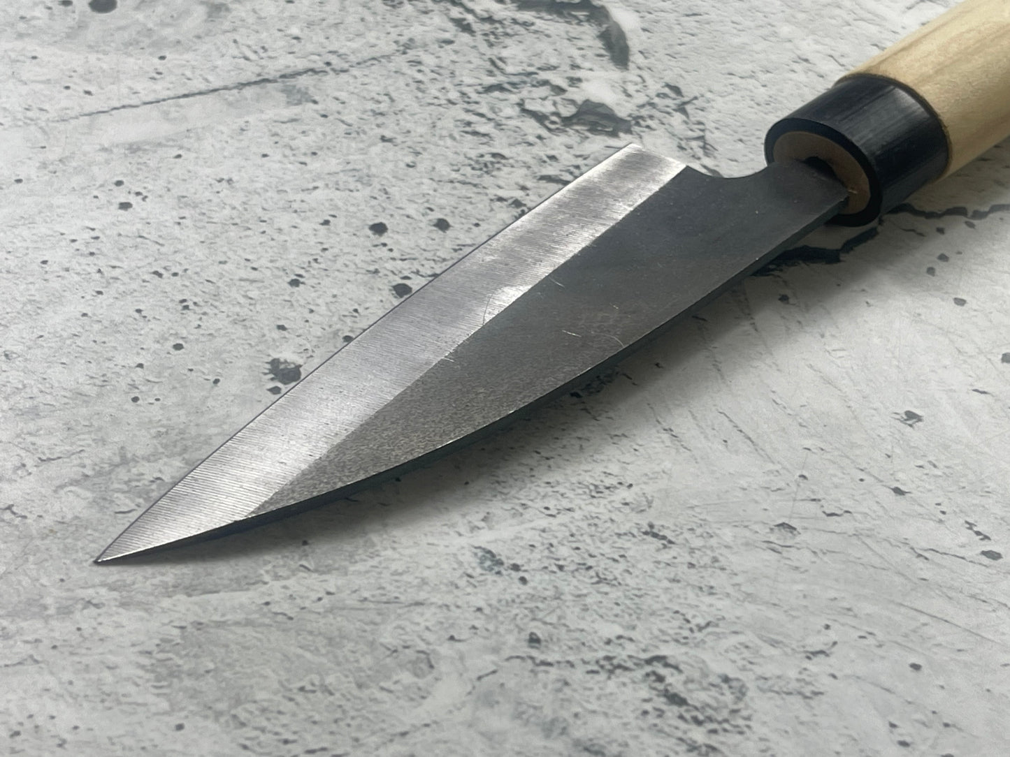 Vintage Japanese Ko Deba Knife 10cm Carbon Steel Magnolia Handle Made In Japan 🇯🇵 1750