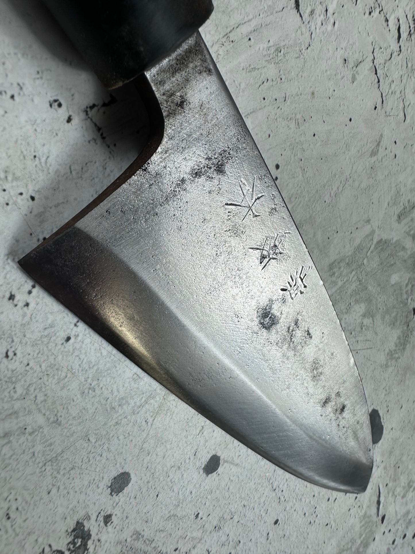 Vintage Sakai Sakamoto Deba Knife 170mm Carbon Steel 2145