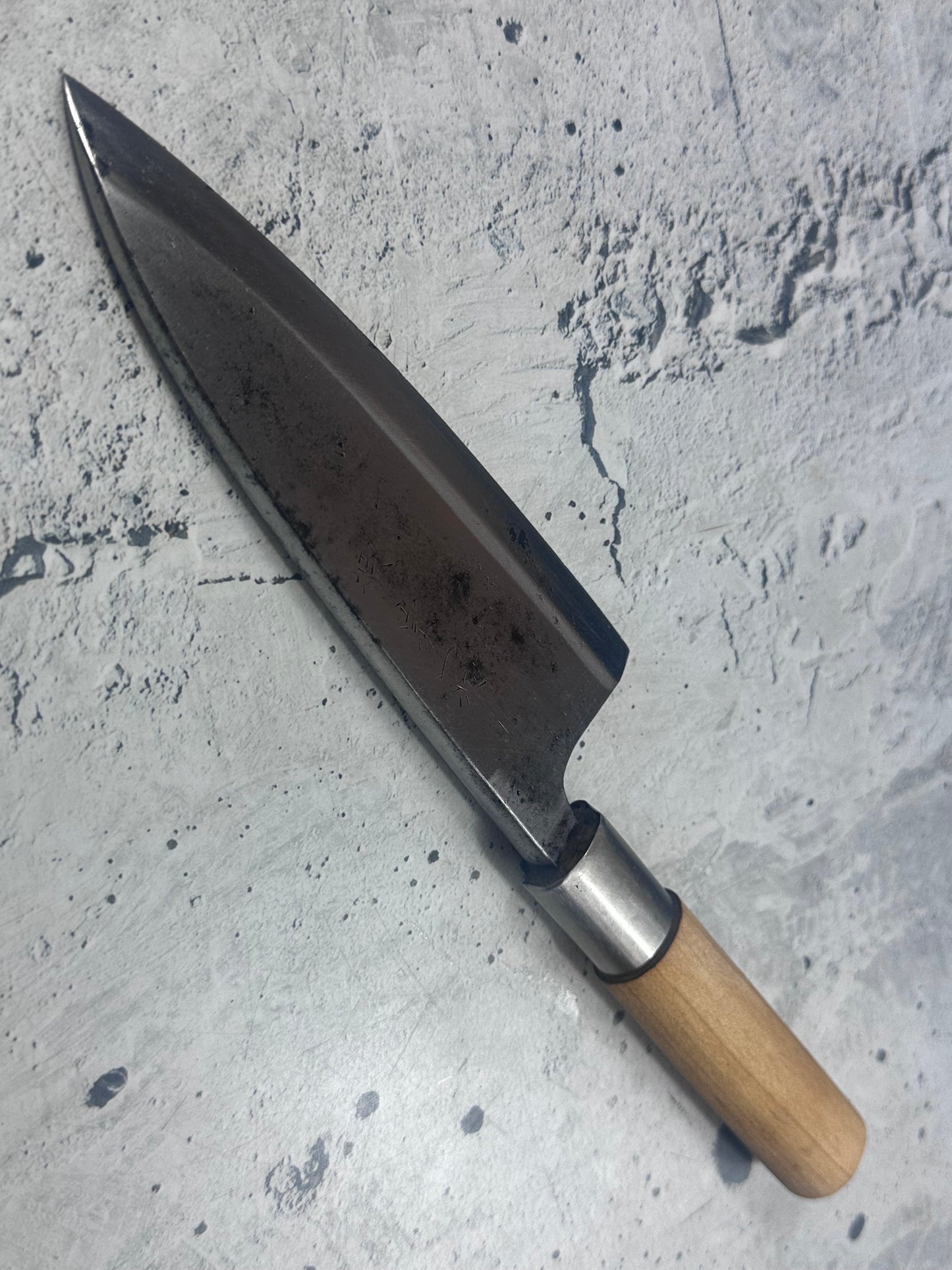 Vintage Japanese Funayuki Knife 155mm Made in Japan  Carbon Steel 2116