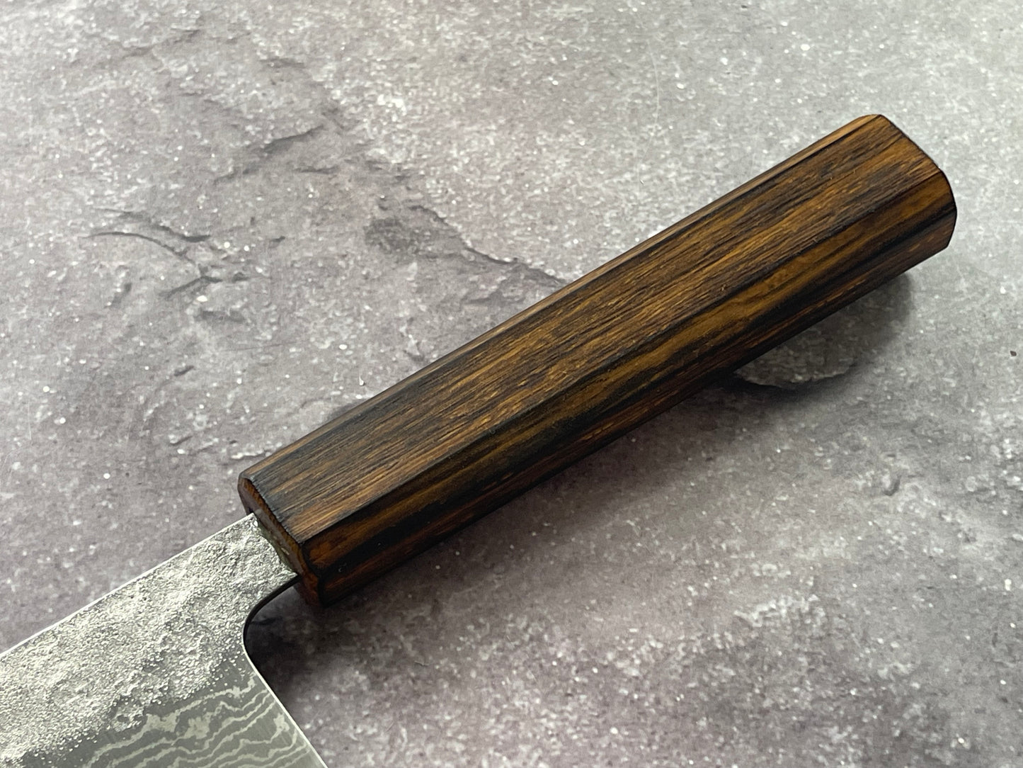 Tsunehisa 440c Damascus Nashiji Kiritsuke 210mm Oak Handle Made in Japan 🇯🇵
