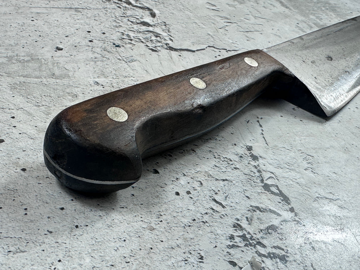 Vintage Gustav Emil Ern Chef Knife 310mm Carbon Steel Made in Germany 2111
