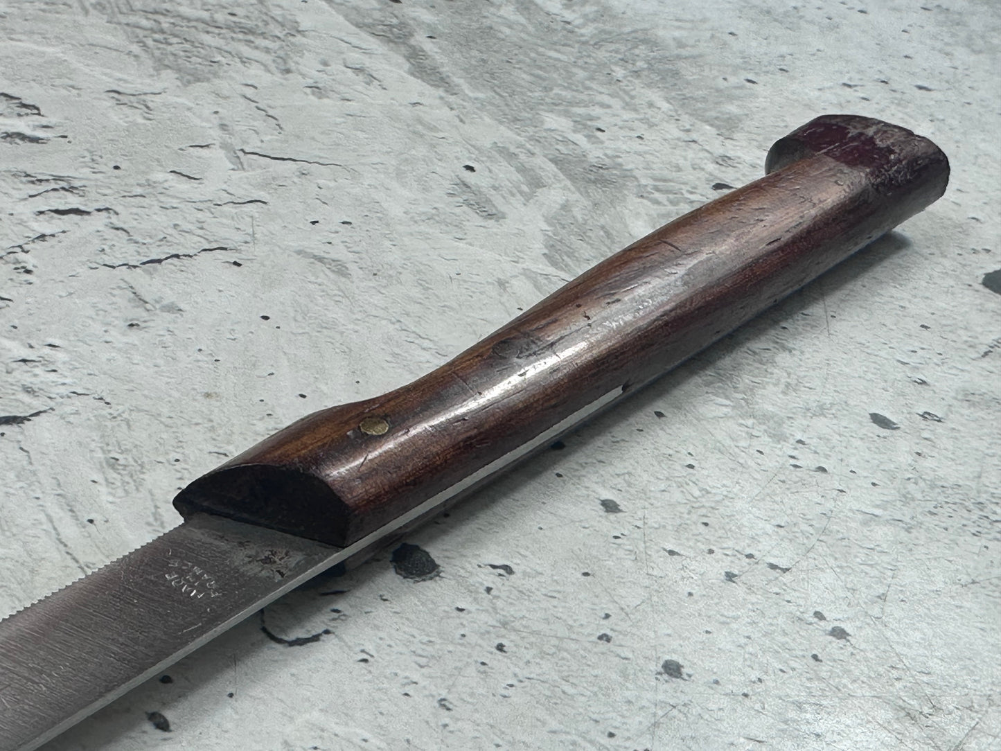 Vintage French Serrated Paring Knife 80mm Stainless Steel 2170