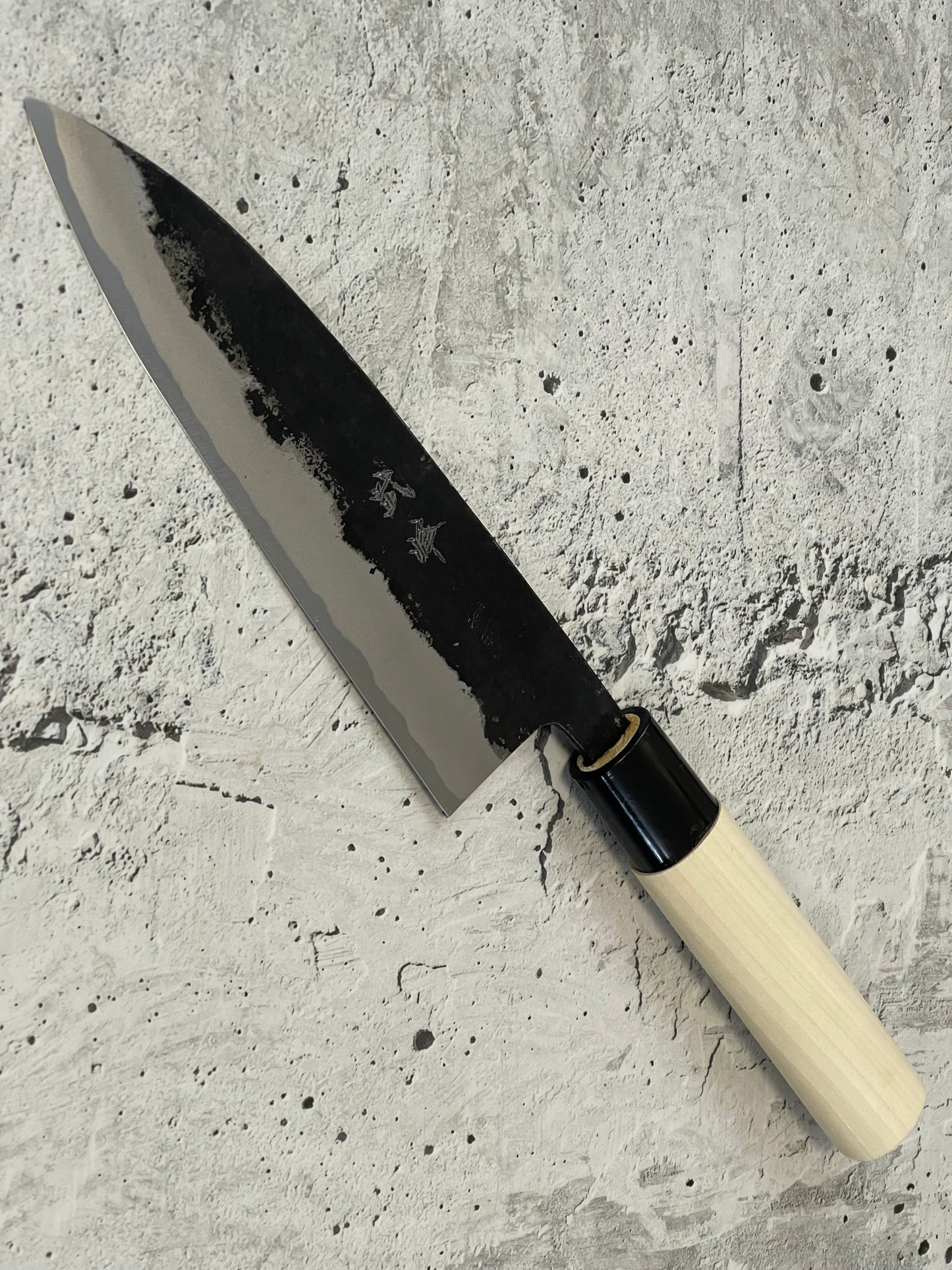 Murata Aogami Kurochi Finish Funayuki Knife 165mm - Made in Japan 🇯🇵