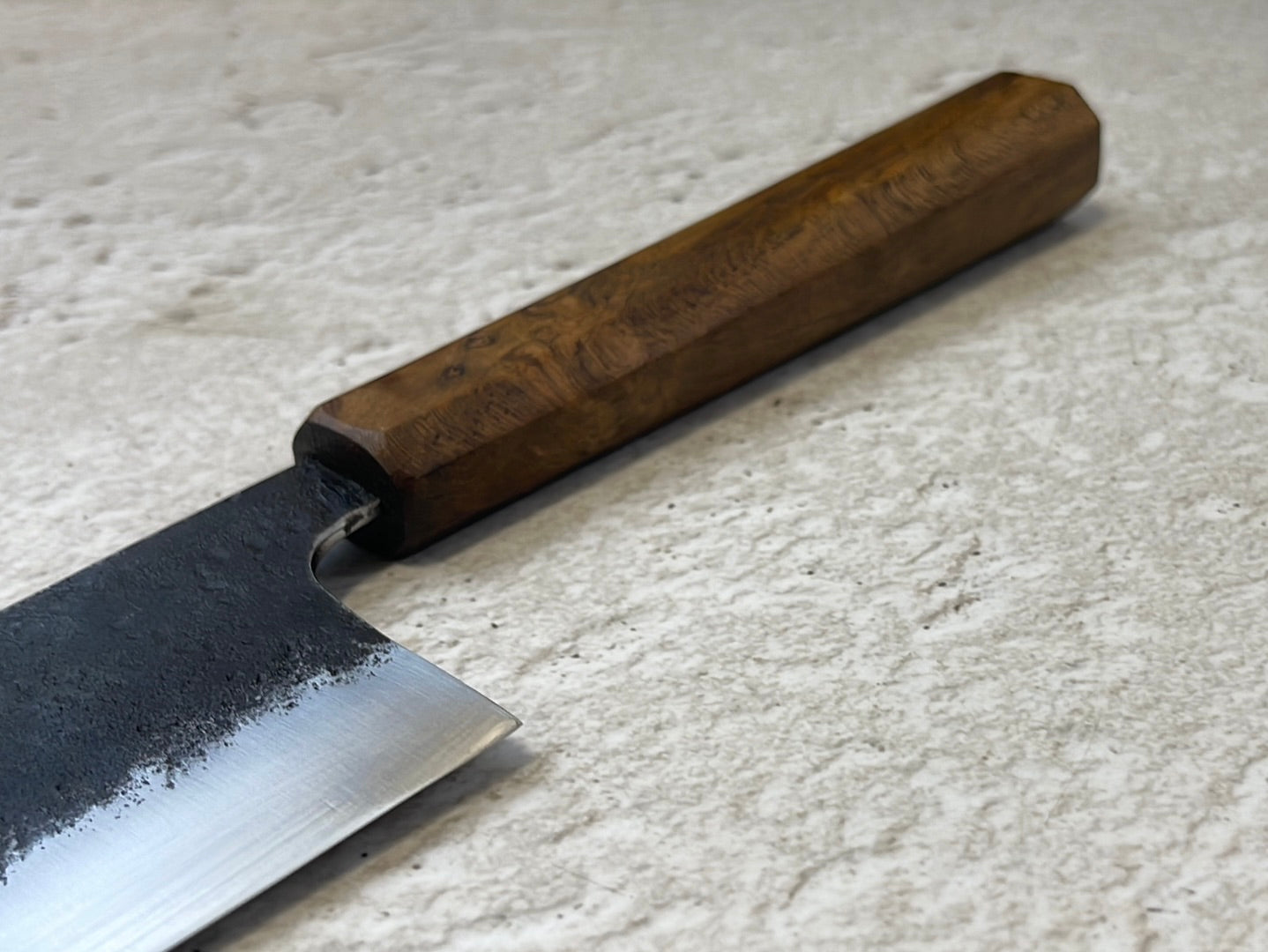 Nakiri 150mm Kurouchi Jatiwood Timber Handle