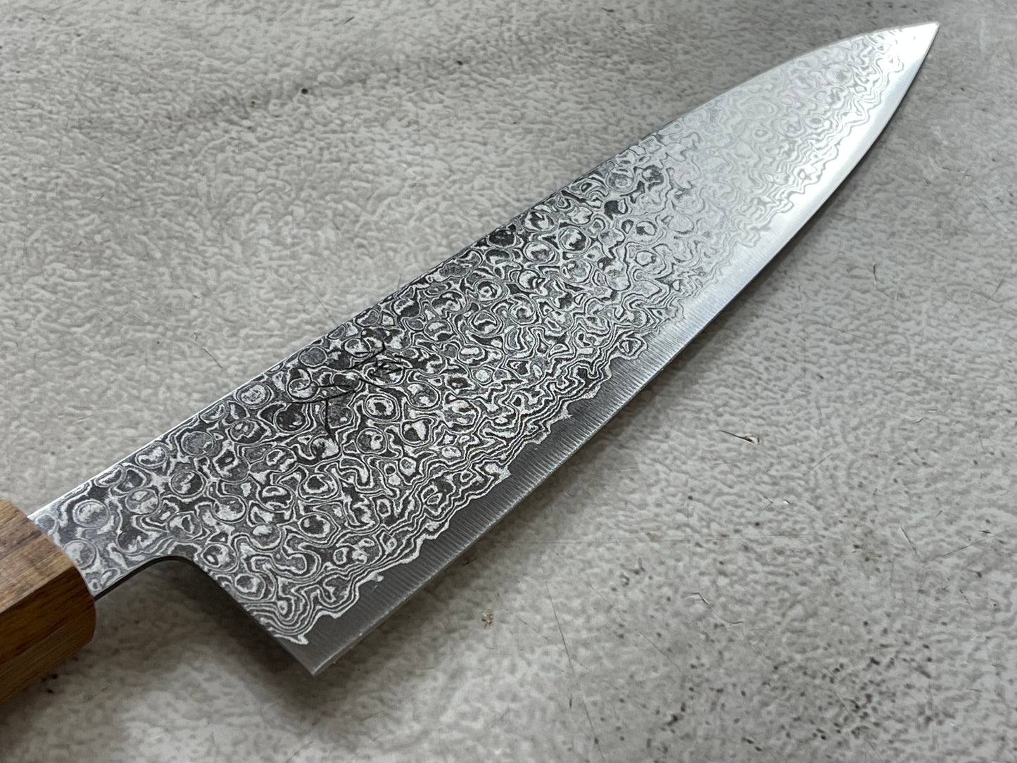 Tsunehisa ZA18 Damascus Gyuto 210mm Oak Handle Made in Japan 🇯🇵