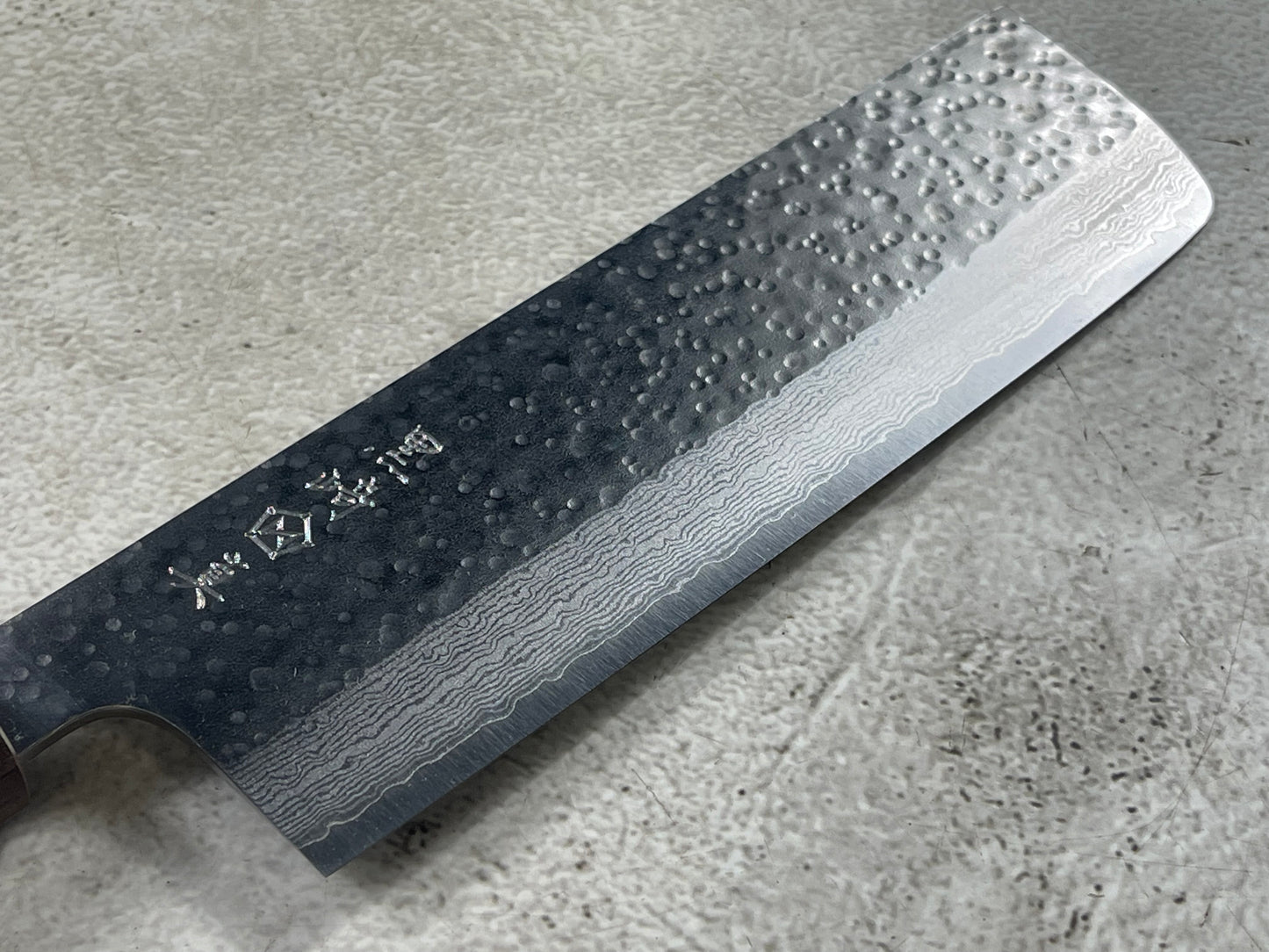 Makoto Kurosaki Damascus Tsuchime Nakiri 165 mm
