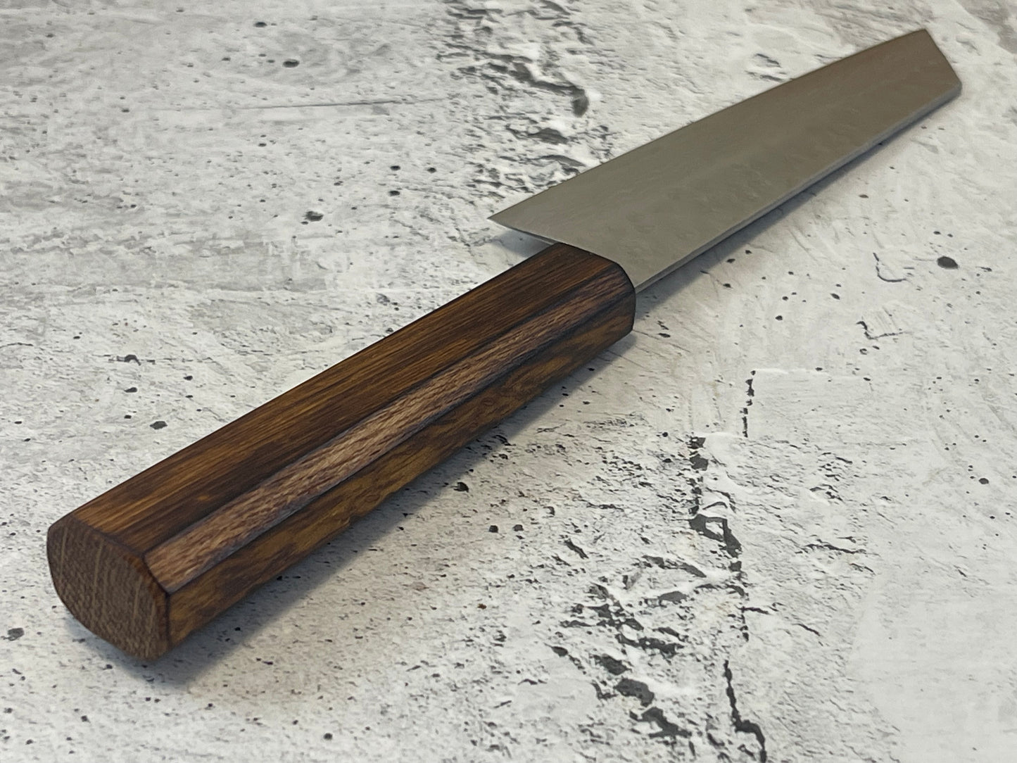 Tsunehisa 440c Damascus Nashiji Bunka 175mm Oak Handle Made in Japan 🇯🇵