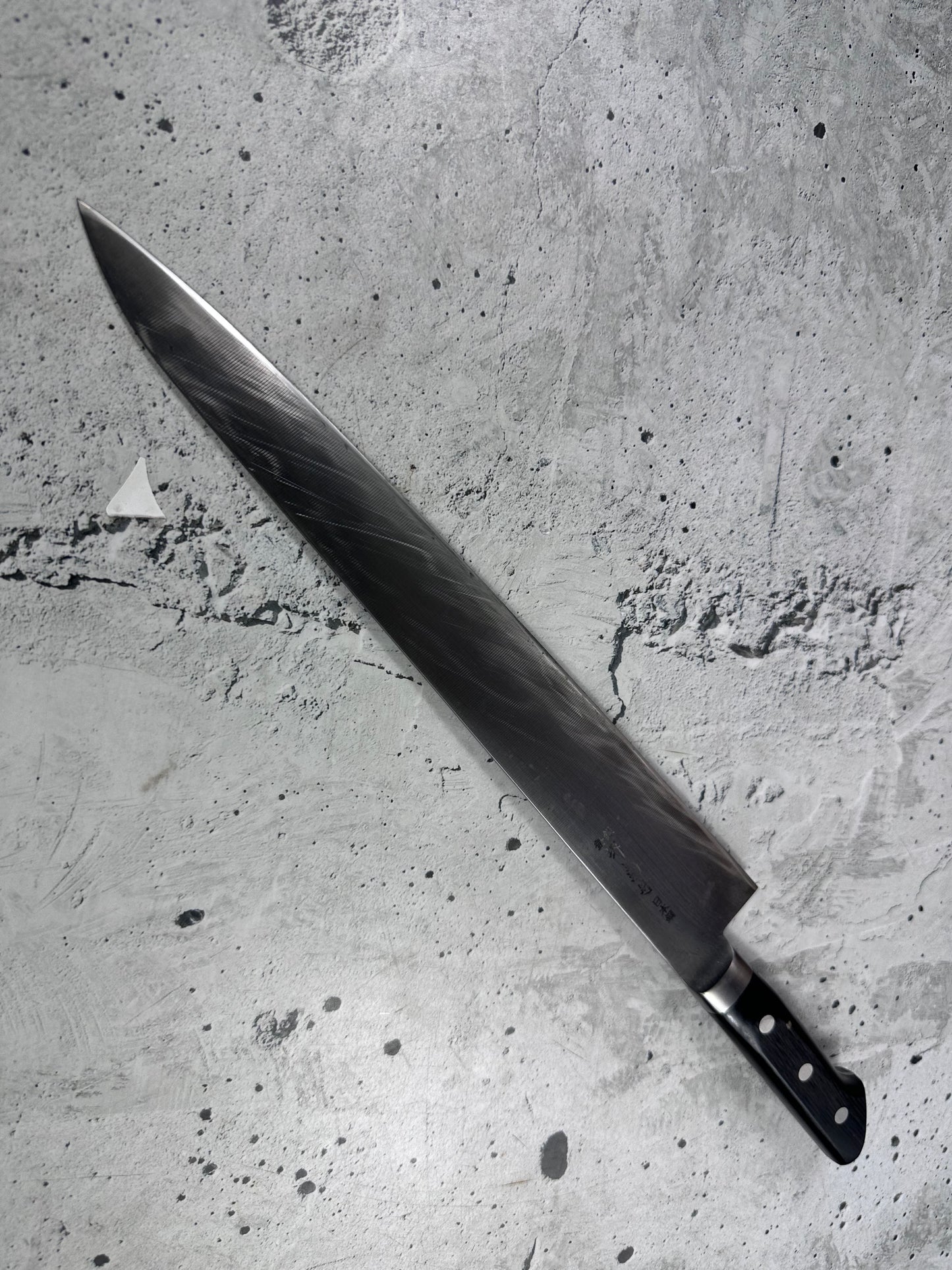 Vintage Sakai Kikumori Sujihiki Knife 300mm Carbon Steel Wood Handle 2238