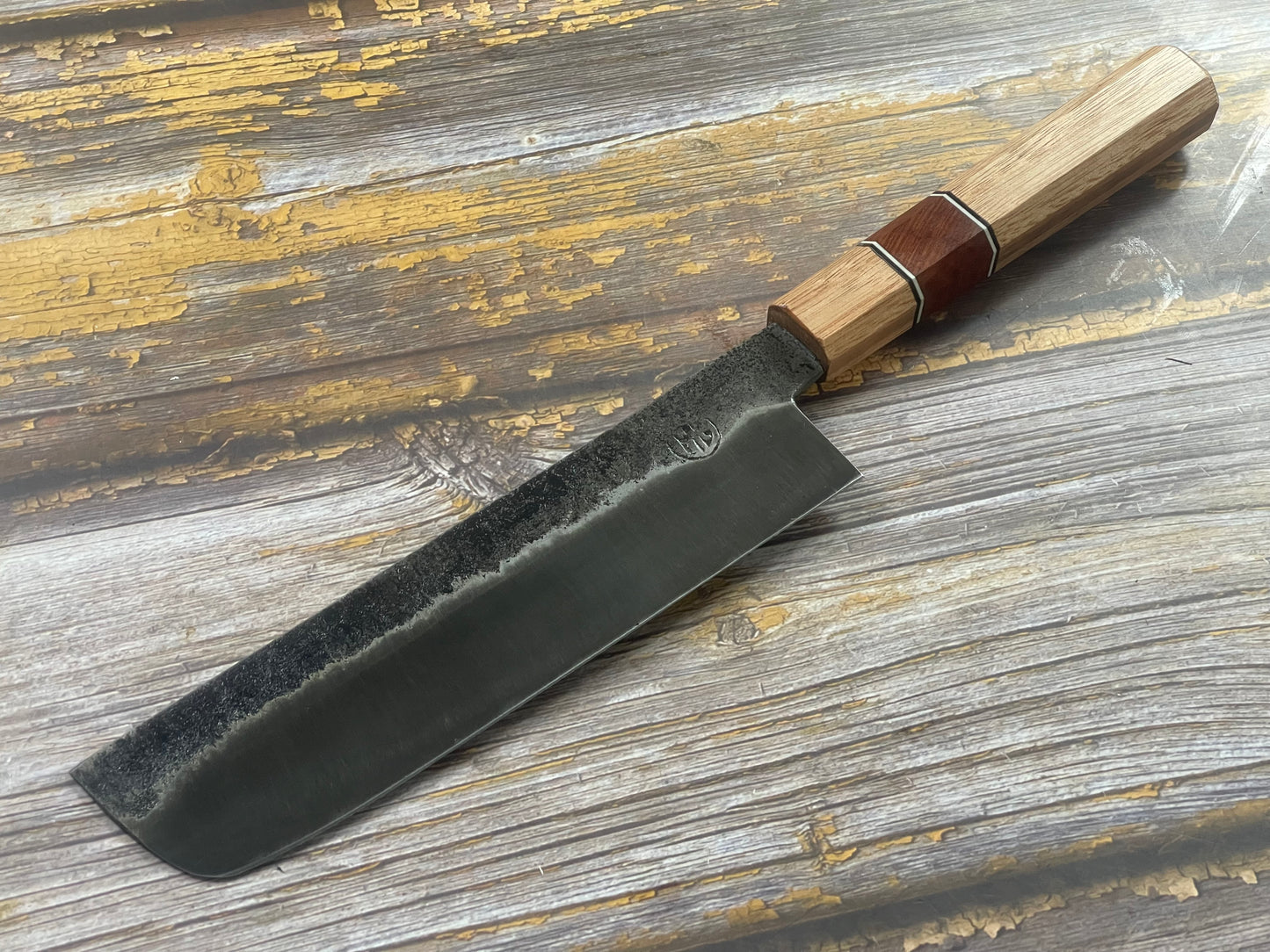 HG Blade Nakiri Knife 180mm Kurouchi Finish 1084 High Carbon Steel (2025)