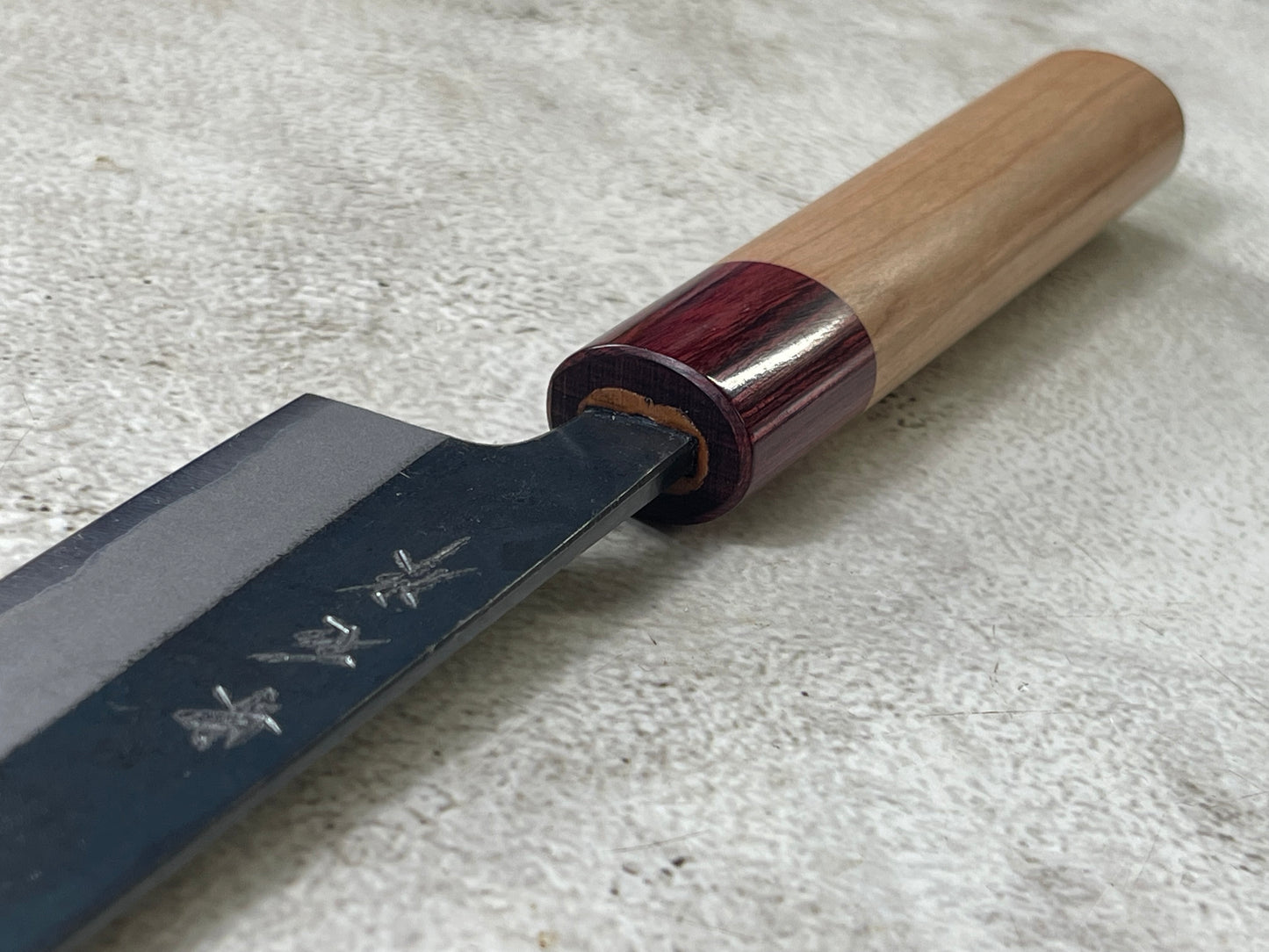 Muneishi Aogami 2 Iron Clad Kiritsuke 165mm Kurouchi Finish