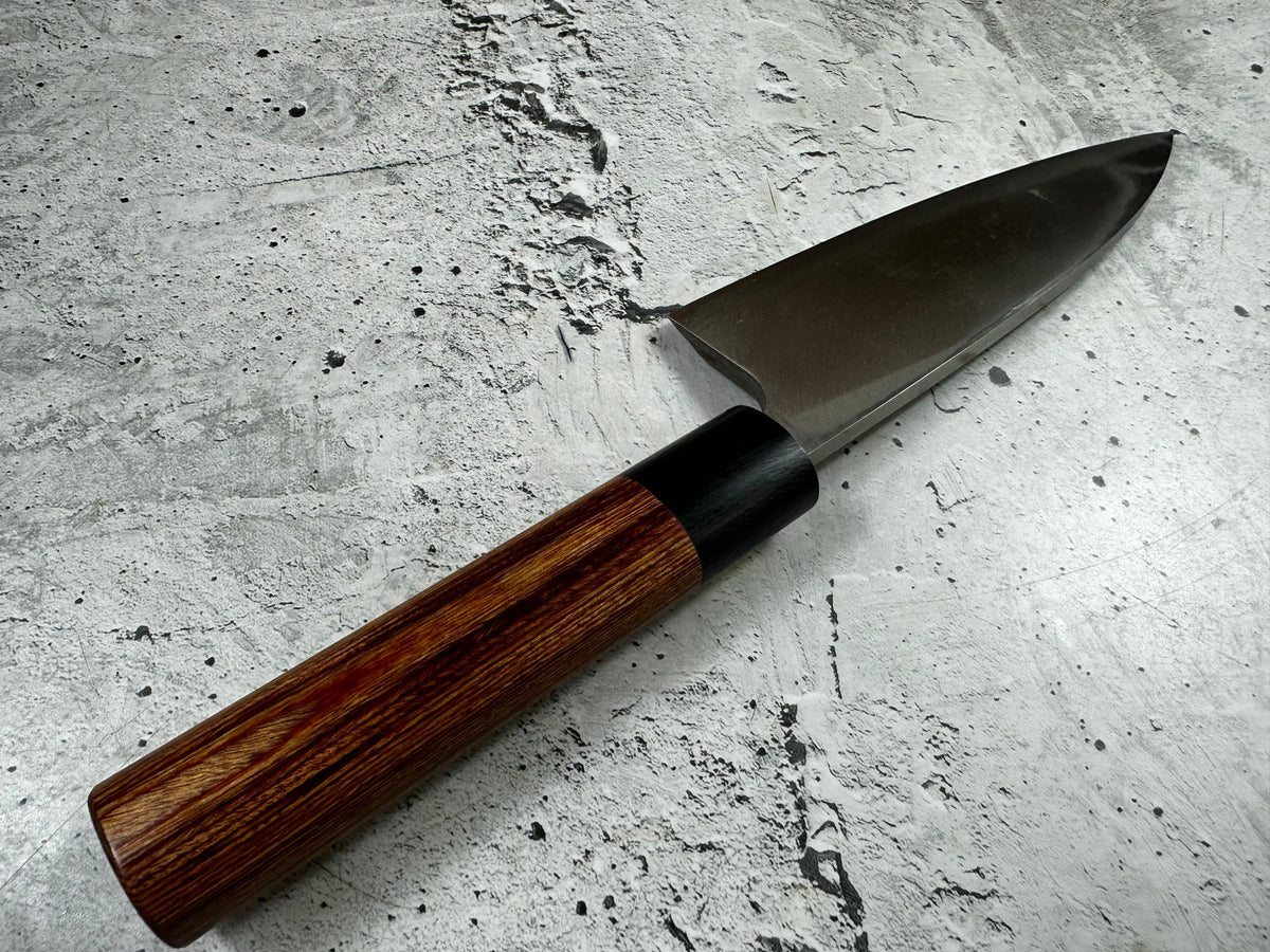 Vintage Sakai Ryujin Funayuki Knife 150mm High-Carbon Steel Wood Handle 2263