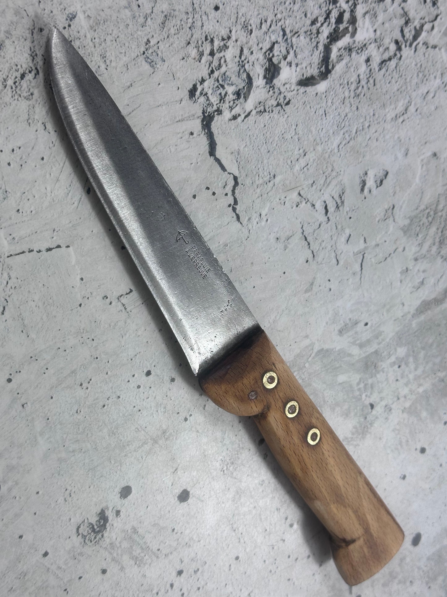 Vintage French Nogent Butcher Knife 140mm Carbon Steel 2169