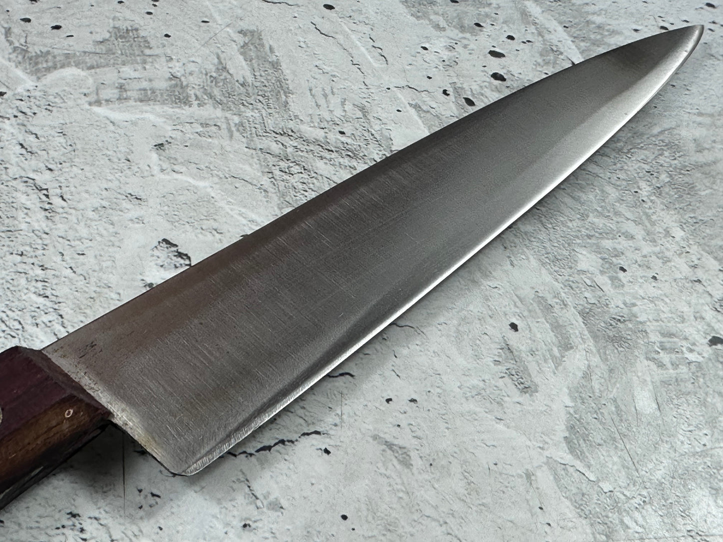 Vintage French Lacouture Slicing Knife 200mm Inox Steel Wood Handle 2190