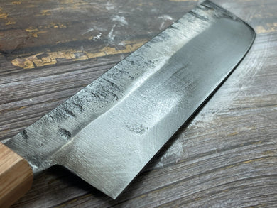 HG Blade Nakiri Knife 180mm Kurouchi Finish 1084 High Carbon Steel (2025)